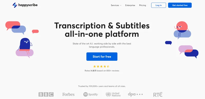 Rask AI Review: Happy Scribe